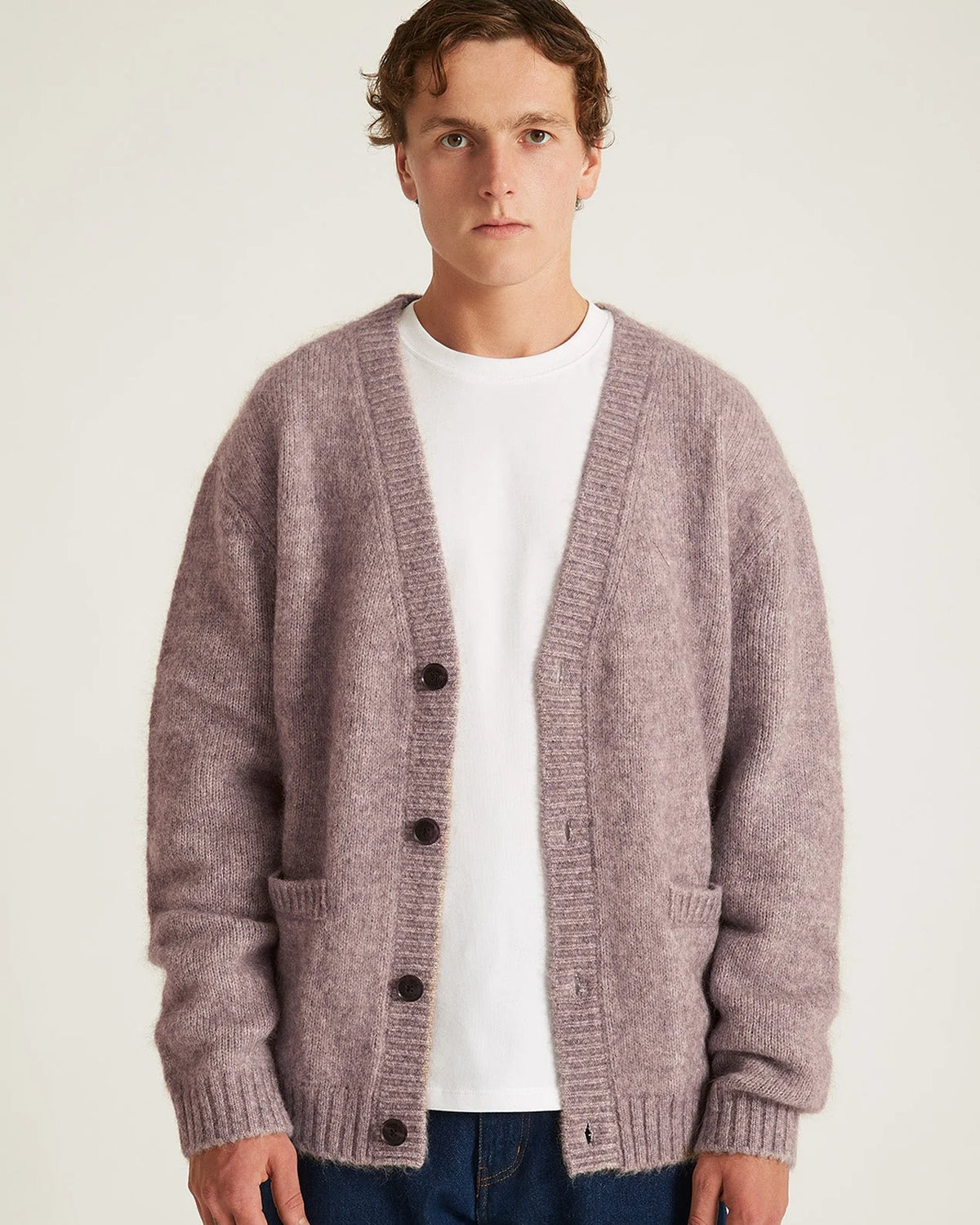 Michael Shaggy Wool Cardigan